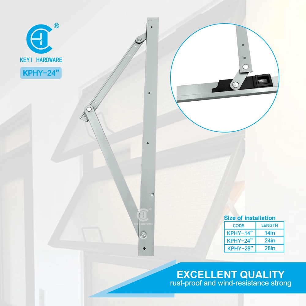 Kphy-24 Square Groove Casement Friction Window Stay Arm for Aluminum Window