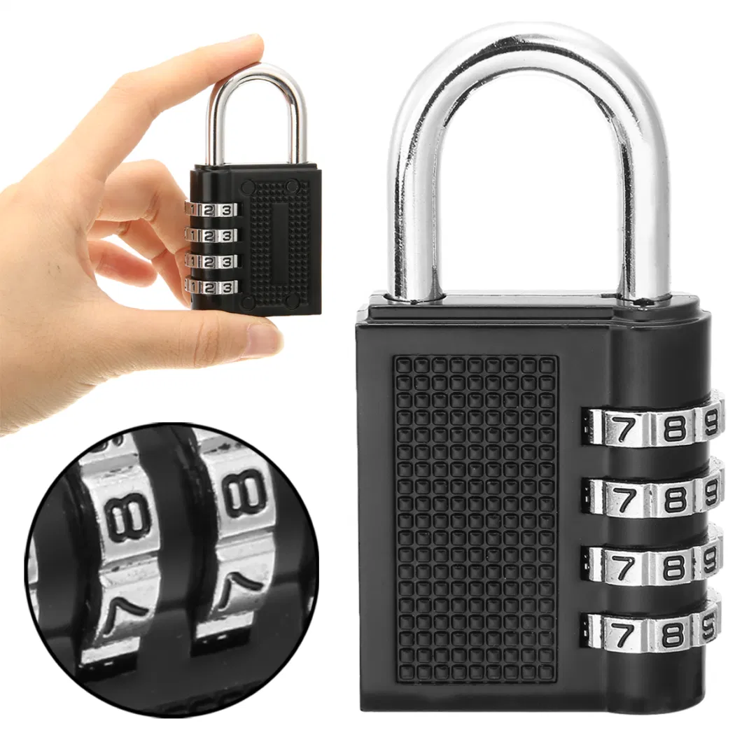 Combination Lock 4 Digital Outdoor Waterproof Padlock for School Gym Locker