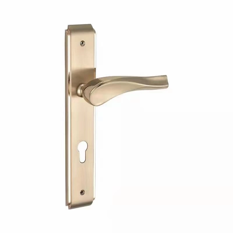 New Designed Bedroom Balcony Zinc Door Handle with Panel