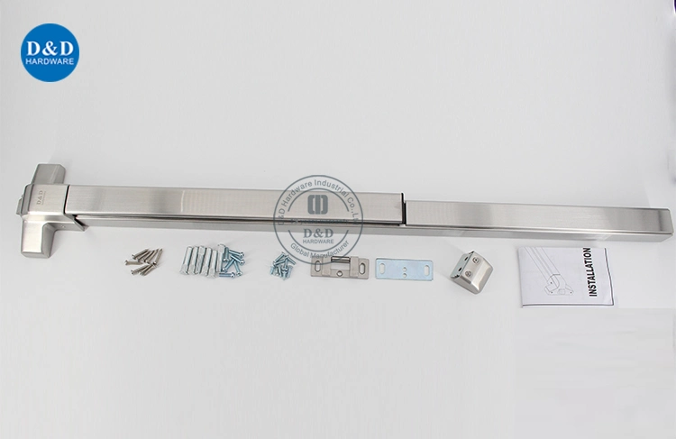 ANSI UL Listed Panic Lock Bar Stainless Steel Fire Rated Hardware Lock Length Rod Commercial Panic Exit Device Door Lock Fire Exit Rim Hardware Push Panic Bar