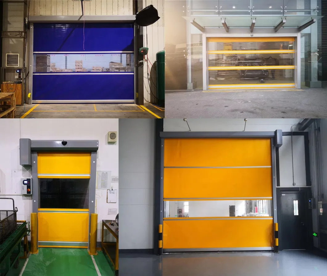 China Manufacture High Speed Close and Open PVC Fabric Door Factory Price