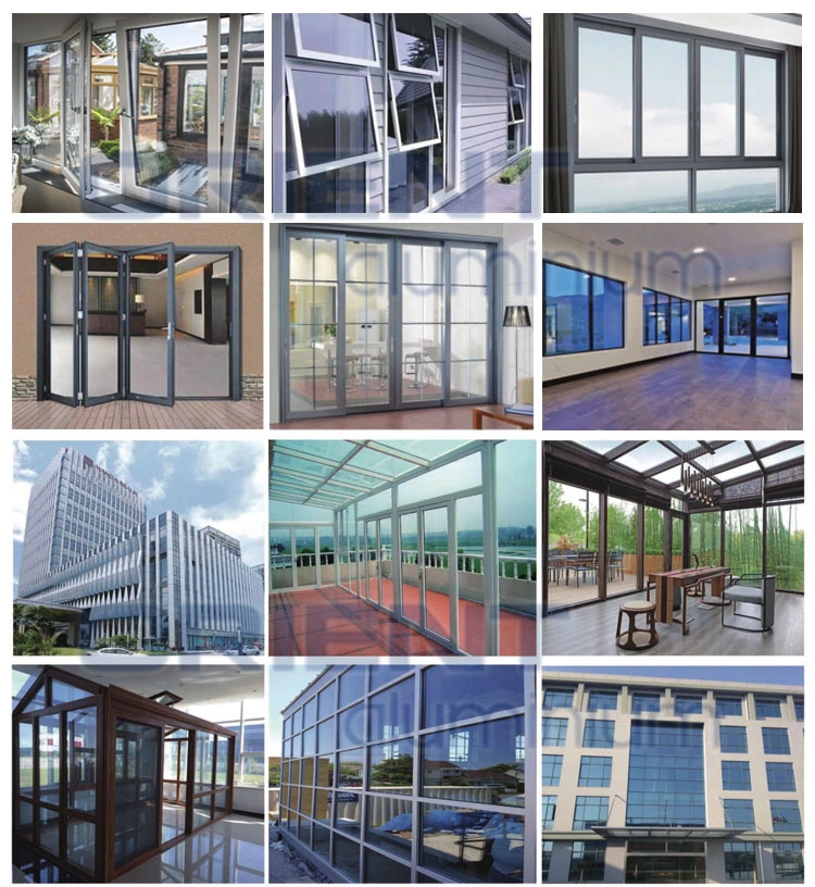 Wholesale New Design Aluminium Double Glazed Metal Folding Windows