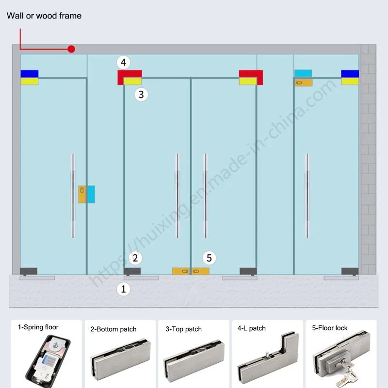 Tempered Glass Door &amp; Window Accessories Patch Fitting L Corner Hinge Glass Door Clamp Patch Fitting