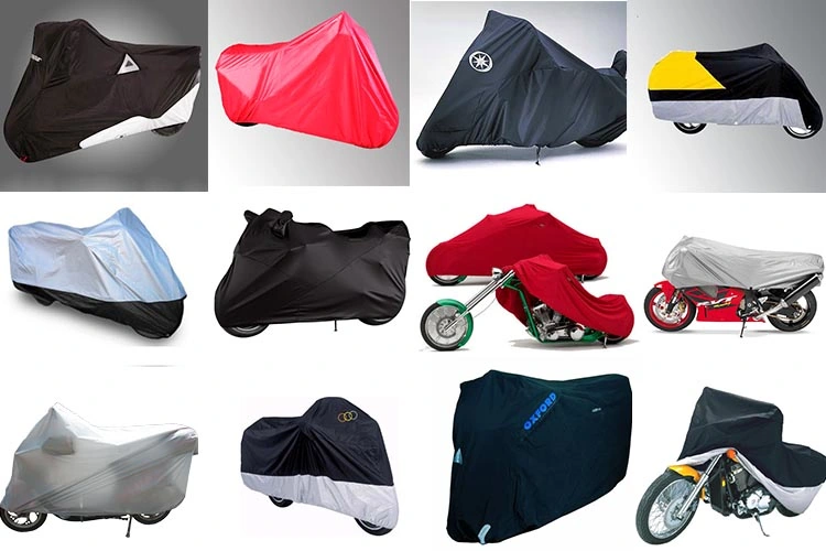 Foldable Motorcycle Cover Waterproof Silver Coating Polyester Heat Protection Lockable Motorcycle Cover for Japanese