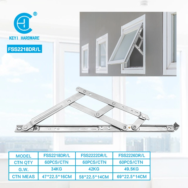 Keyi Metal Fss2218d Aluminium Casement Window Hinge Friction Stay