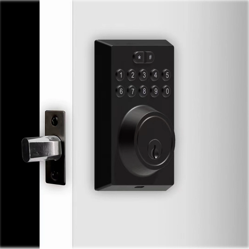 60-70 Adjustable Bolt Wooden Door Smart Lock for 35-50mm Door Thickness