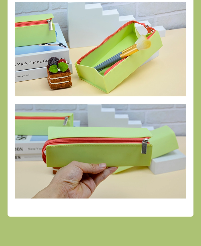 Silicone Pencil Case Pen Boxes Large Capacity Pencil Box for Girls