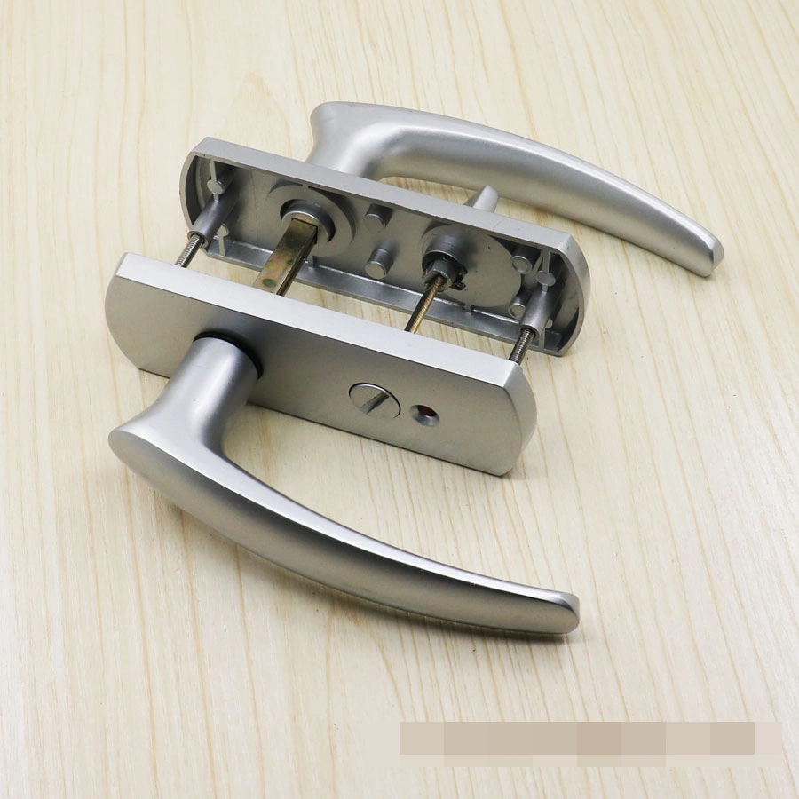 Silver Zamak Interior Door Lock Set, Silent Lock