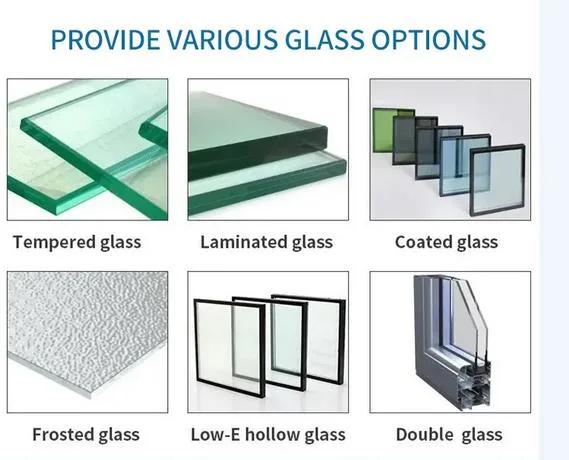 Double Glazed Window Aluminium Casement Windows with Screen Metal Window