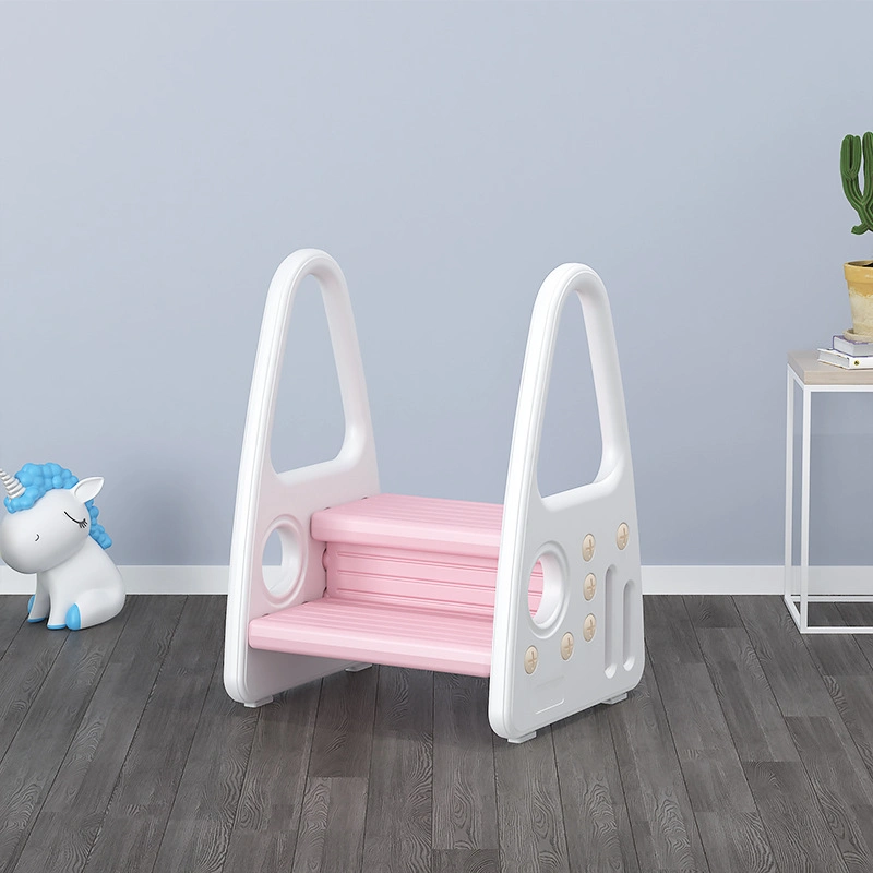 Multifunctional Plastic 2 Step Safety Step Stools Children Double Step Stools Baby Anti-Slip Stool