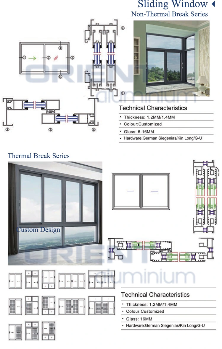 Wholesale New Design Aluminium Double Glazed Metal Folding Windows