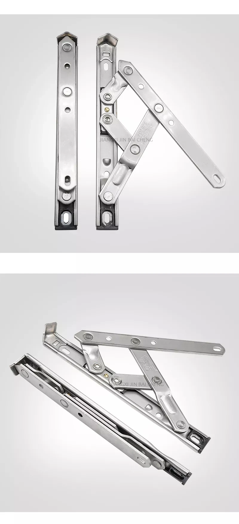 Stainless Steel Top-Hung Casement Window Supporting Point Friction Hinge Arm Stay