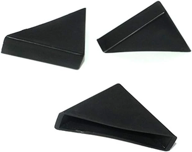 45*45*8mm Black Triangle Shape Plastic Glass Corner Guards Covers Protectors