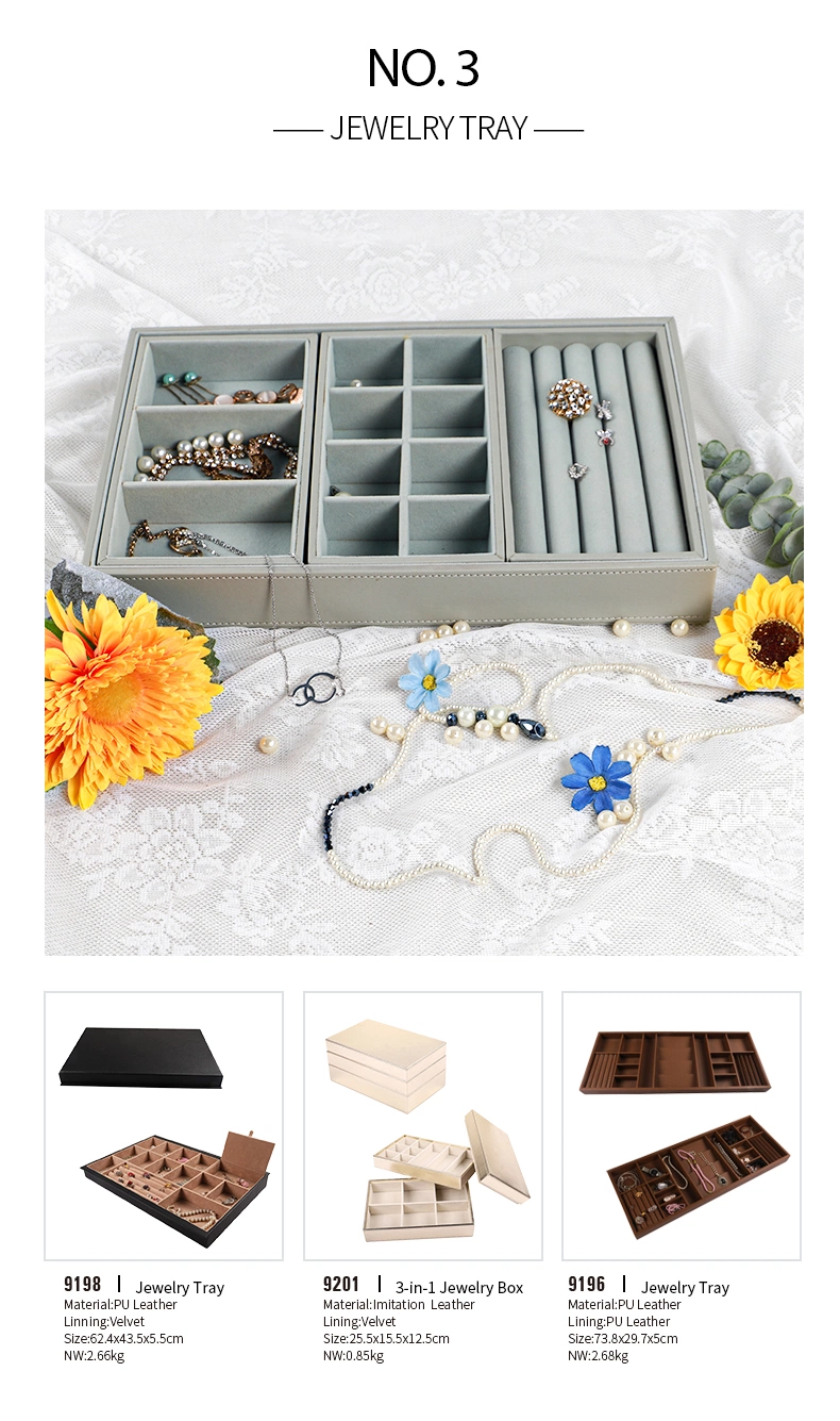 High-End New Styles New Style Leather Gift Box Luxury Jewelry Display Box