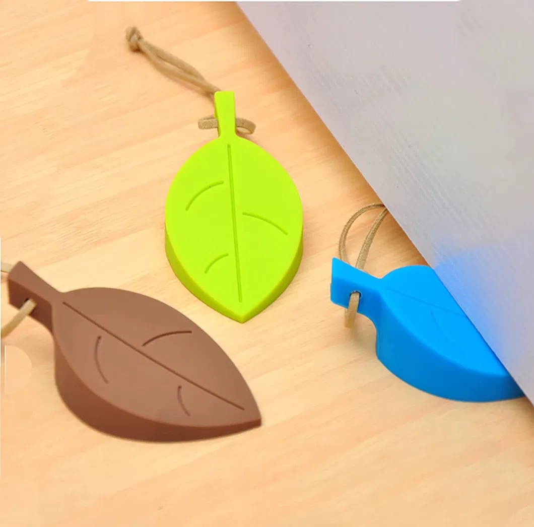 Silicone Leaves Door Stopper Window/Door Stops for Home and Office