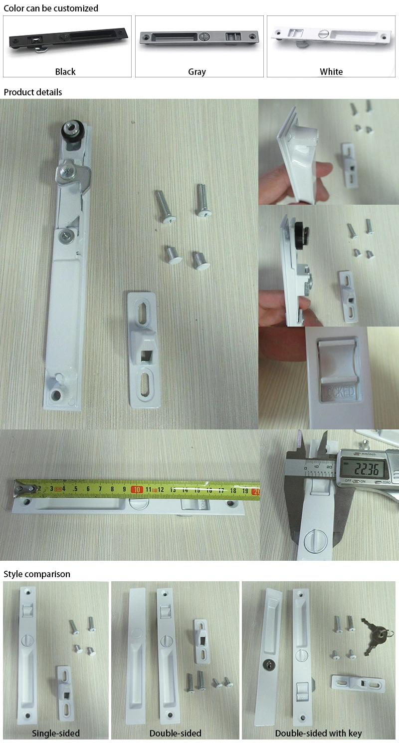 Aluminum Door 202b Single Side Aluminum Alloy Window Sliding Lock