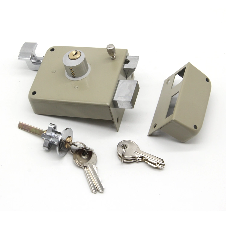 Mexico Market 715 High Quality Three Bolts Cerradura De Sobreponer Travex Chapa Door Rim Lock