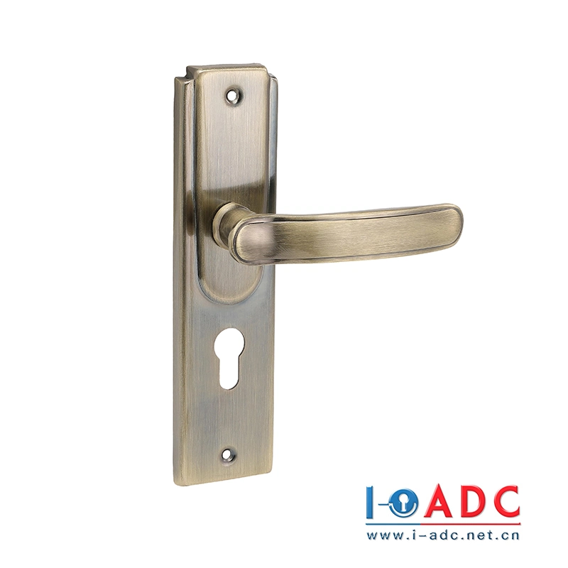 New Designed Bedroom Balcony Zinc Door Handle with Panel