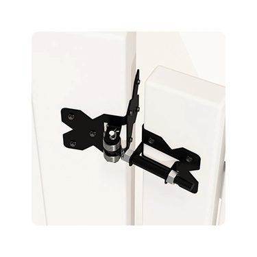 Adjustable Self-Closing Farm Wood/Vinyl/PVC Fence Gate Post Hinge and Door Latch Hardware