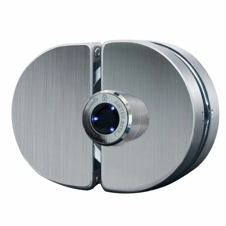 Safe No Drilling Intelligent Biometric Fingerprint Glass Door Smart Lock