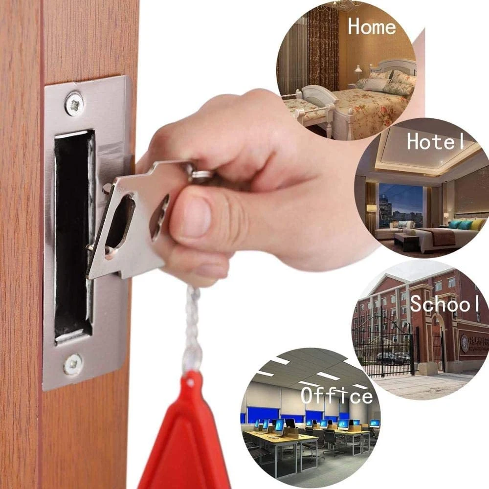 Factory Hardware Portable Hotel Anti Theft Door Lock for Travel