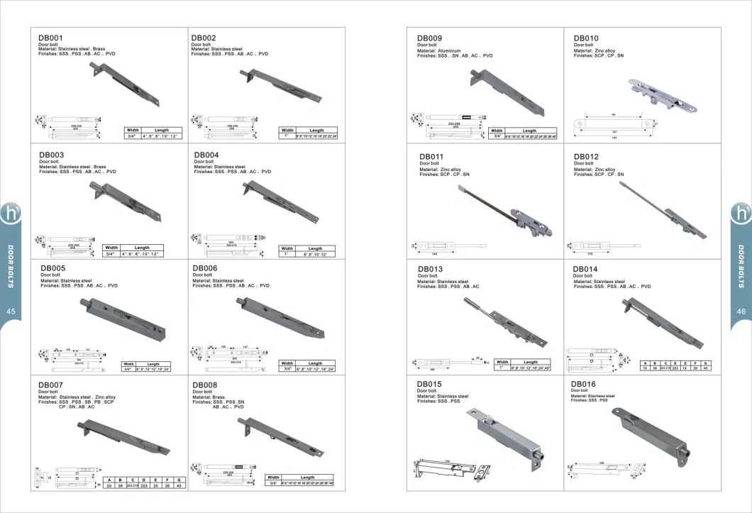 Cheaper and Stronger Door Iron Window Tower Bolt-Latch