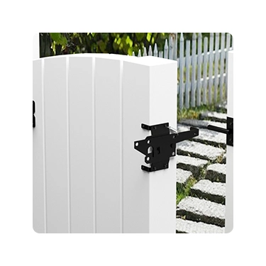 Adjustable Self-Closing Farm Wood/Vinyl/PVC Fence Gate Post Hinge and Door Latch Hardware