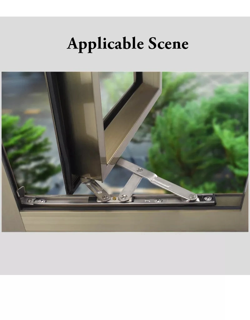 Stainless Steel Top-Hung Casement Window Supporting Point Friction Hinge Arm Stay