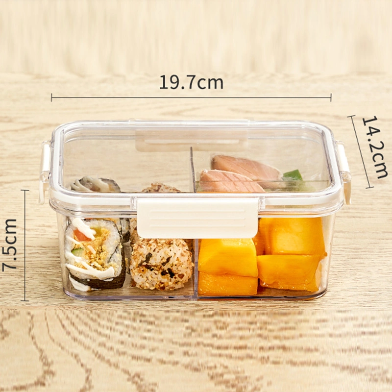 Compartment Sealed Large-Capacity Salad Fruit Home Transparent Frozen Separated Crisper Box