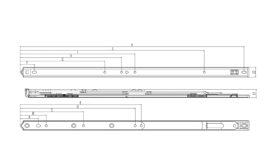 Casement Aluminum Window Stainless Steel 201/304 90 Degree Friction Stay