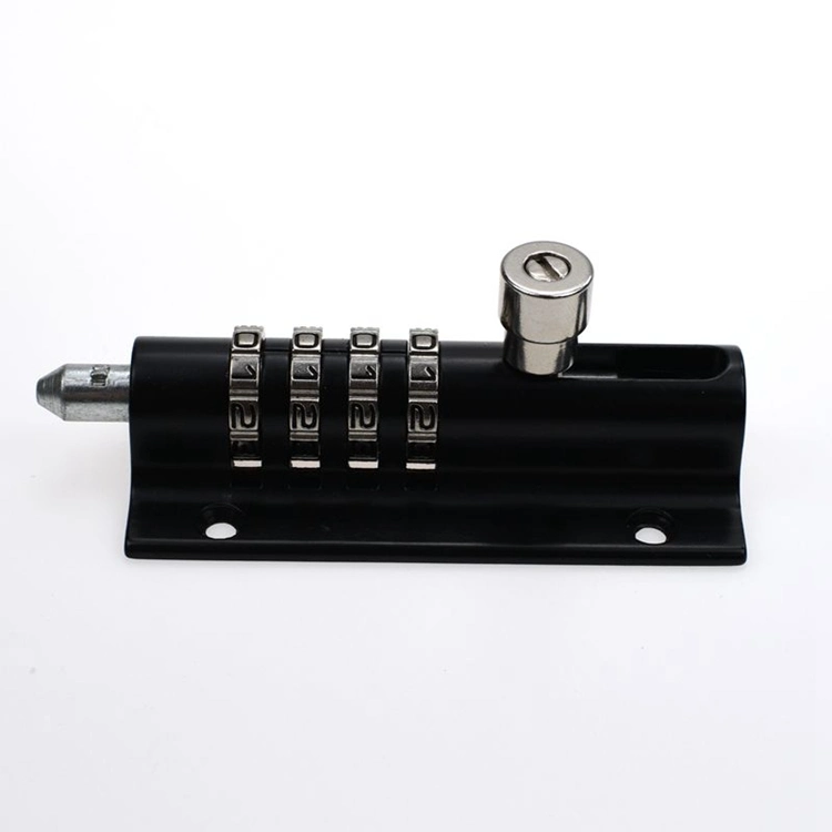 4-Dial Combination Sliding Bolt Lock with Black Finish (YH1880)