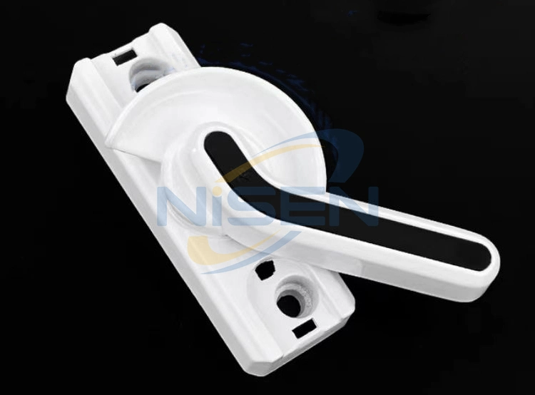 Nisen Cl01-L/R UPVC Window Door Hardware Crescent Lock for Sliding Window Aluminium Sliding Window Small Lock Moon Shaped Lock