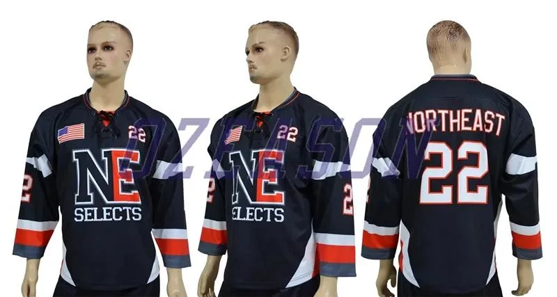 Goalie Hockey Jersey Team Set Sublimation Blank Custom Ice Hockey Hoodies