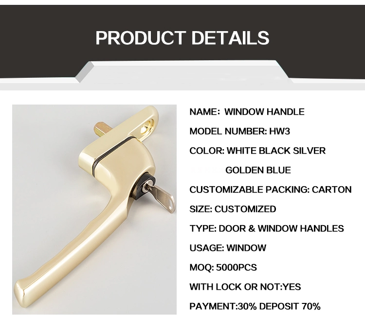 Custom Powder Coating Window Door Cabinet furniture Lock Handle