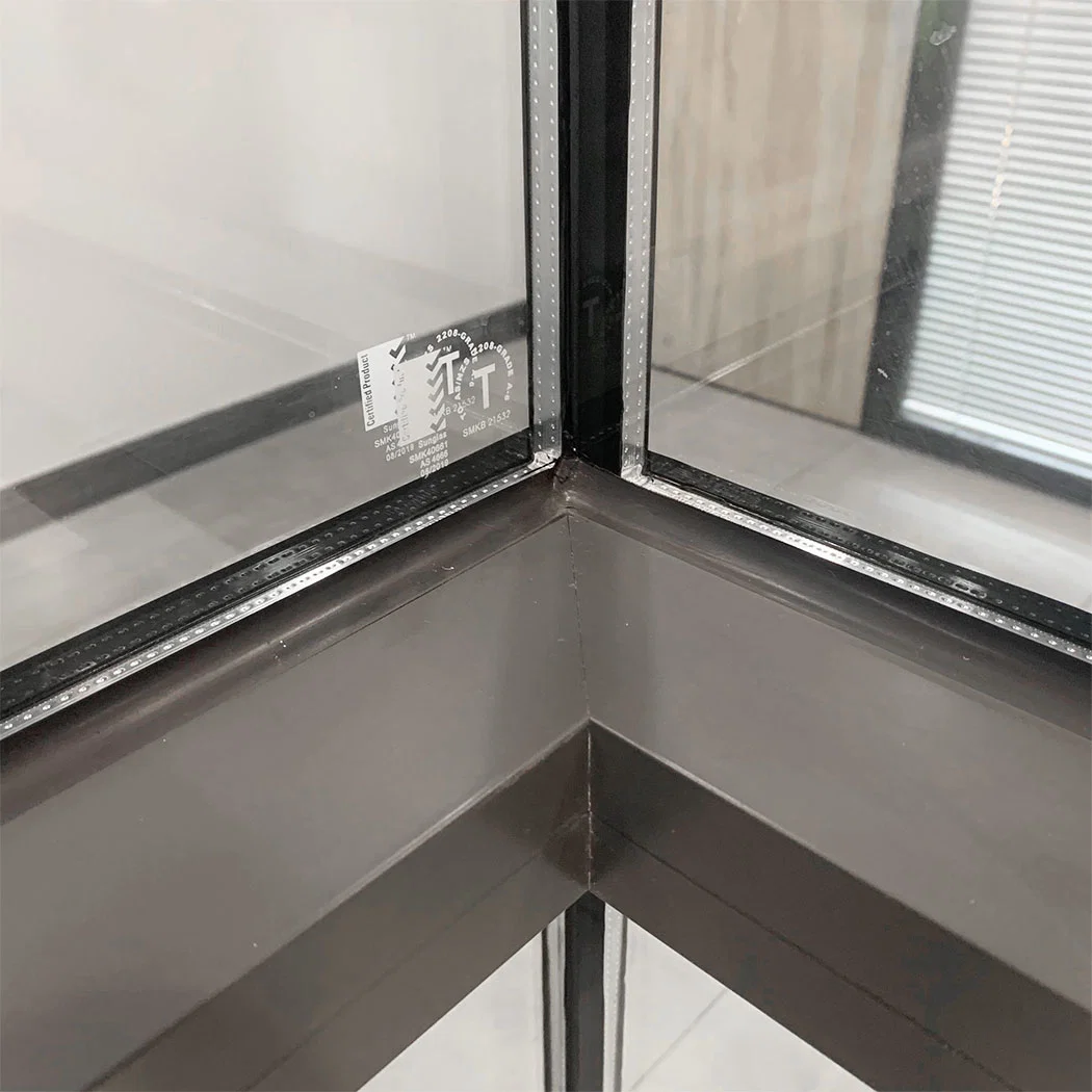 Powder Coated Thermal Break Aluminum Alloy Window with Latch Lock