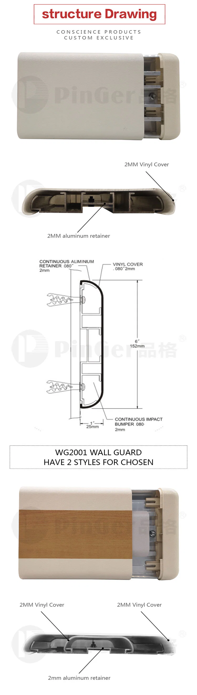 Wall Guards Crash Rails for Wall Protection