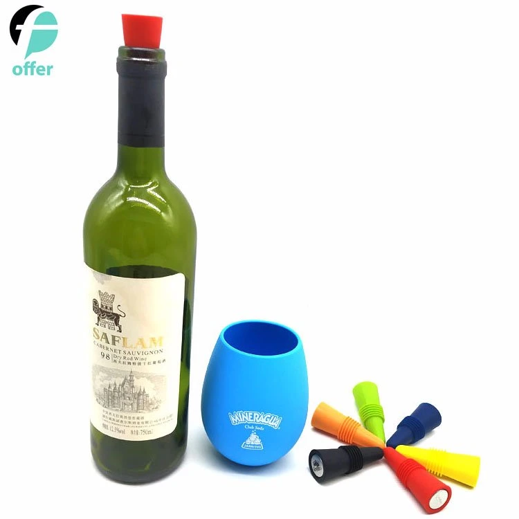Novelty Silicone Wine Bottle Stoppers Beer Wine Cork Plug Cover Kitchen