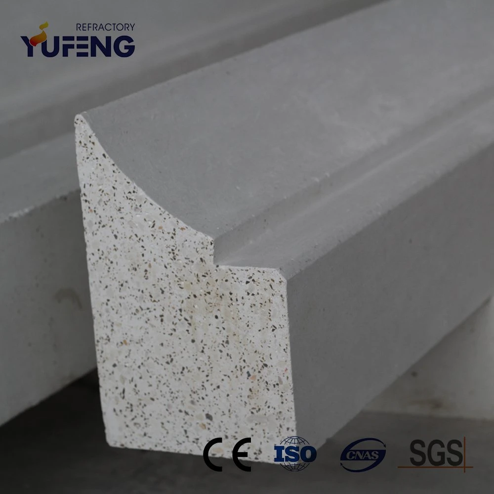 Low Apparent Porosity Zirconium Mullite Refractory Lip Bricks Side Blocks