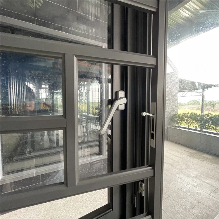 China Factory Sale Casement Swing Aluminum Thermal Break Aluminium Window with Mesh SS304 Stainless Steel Hardware Lock Baser and Hinges Window