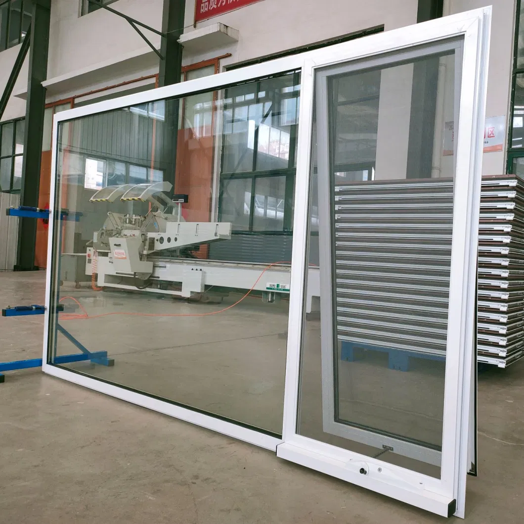 Hurricane Impact Thermal Break Double Glazed Tilt Turn Picture Window and Doors Metal Aluminum Glass Fixed Casement Awning Sliding Side Hung Casement Windows