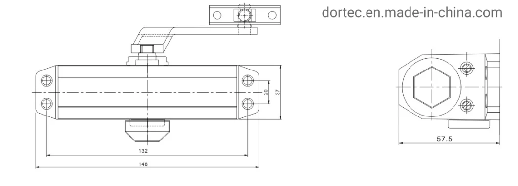 Mini Door Closer Type for Home 45kgs Door