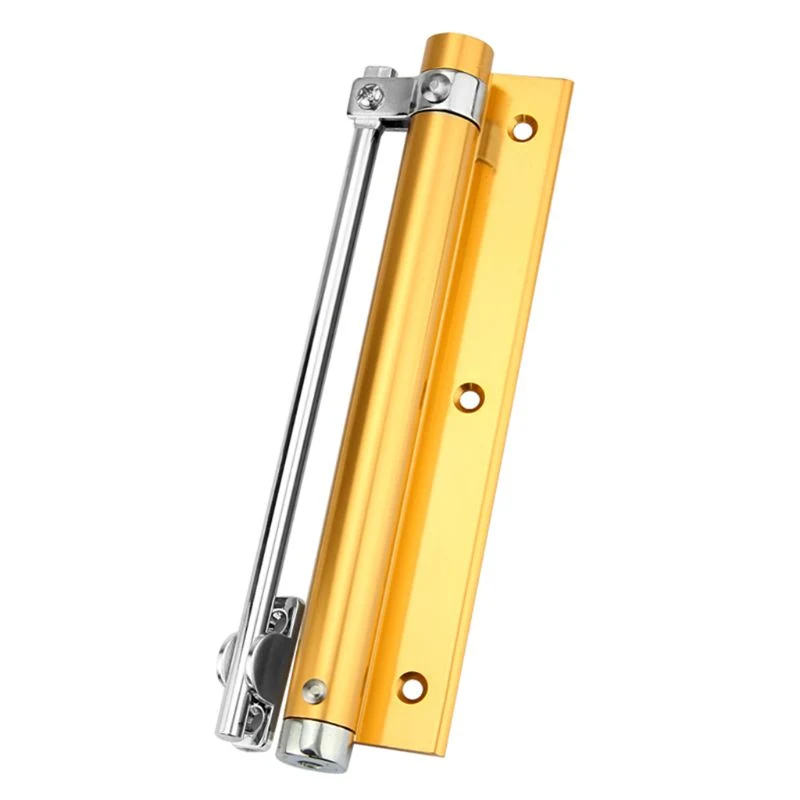 Mini Surface Mounted Aluminium Alloy Soft Gate Closer Punch Free Automatic Swing Door Opener