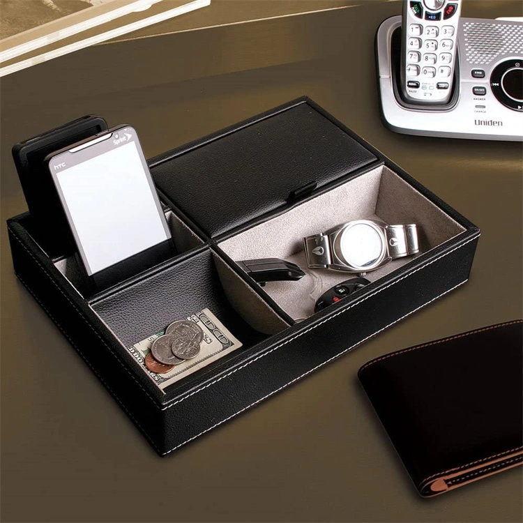 Desk Top Accessories Watch Key Phone Organizer Set Paper Tray Storage Box