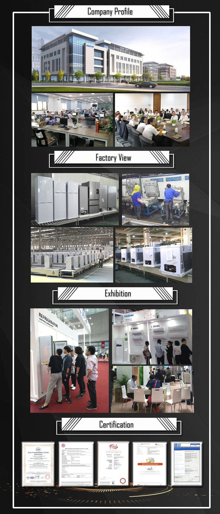 Quality Inverter Side by Side French Door Refrigerator China Factory Sale