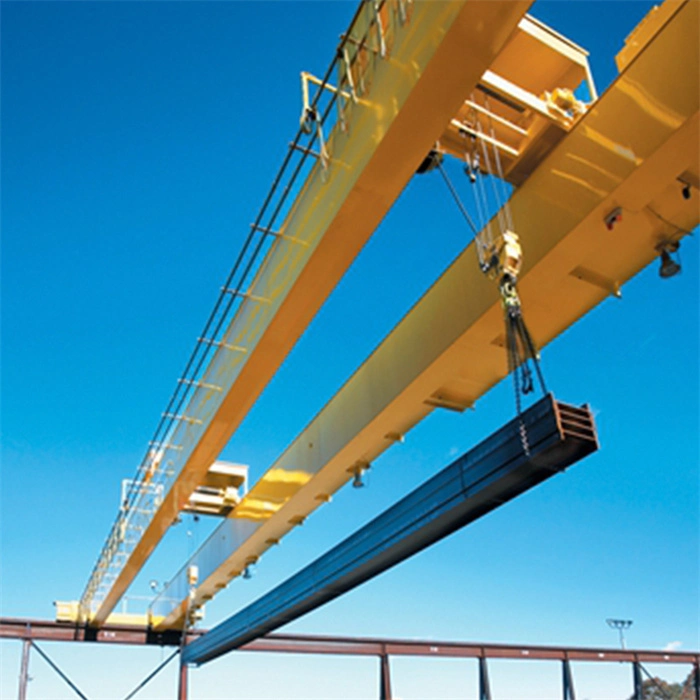 European 50t Heavy Duty Double Beams Overhead Crane with Trolley