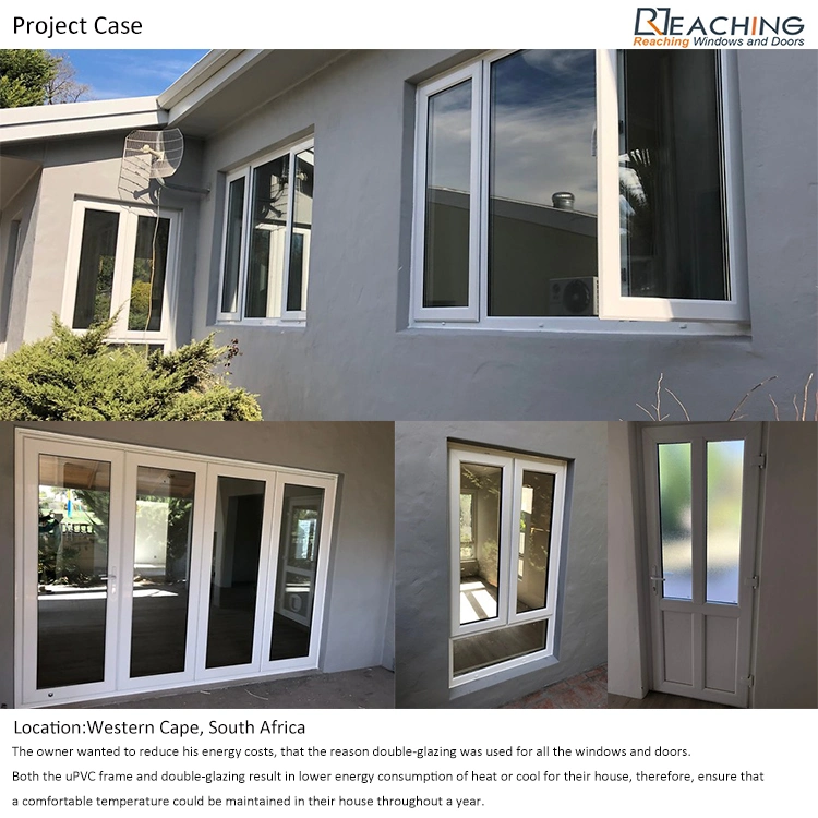 Conch Profile Open Sinlge Glass Latch Lock UPVC/PVC Sliding Window
