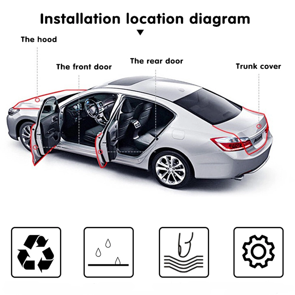 U Shape Universal Rubber Seal Protector Guard Strip/ Car Door Edge Guards