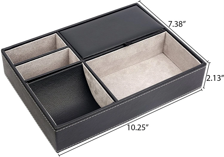 Desk Top Accessories Watch Key Phone Organizer Set Paper Tray Storage Box