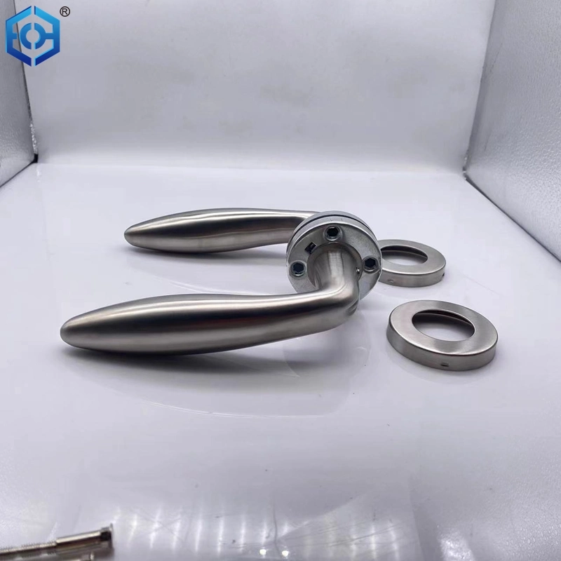 Stainless Steel Bathroom Swing Double Sided Long Plate Type Door Handle Lock