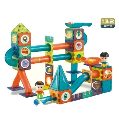 Magnetic Building Blocks Kids Colored Window Toy Car Building Tiles Toy Vehicle Set Magnetic Tiles Kids Magnetic Blocks